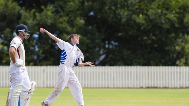 Cooper Webster playing club cricket. He is the 2024 TGS First XI captain. Picture: Kevin Farmer