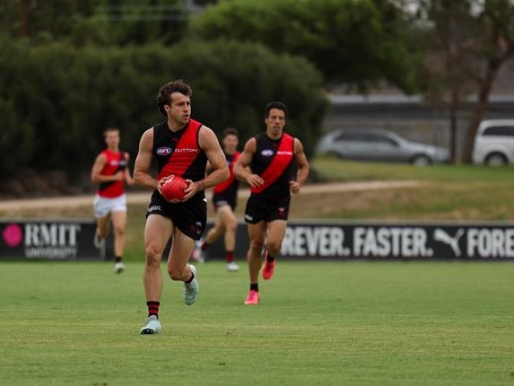 Andrew McGrath on a run. Picture: Aiden Tilley, Essendon FC