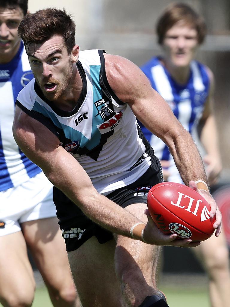 Port Adelaide recruit Scott Lycett. Picture: Sarah Reed