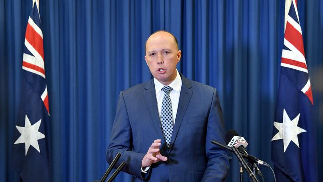 Minister for Immigration and Border Protection, Peter Dutton. Picture AAP Image/Darren England