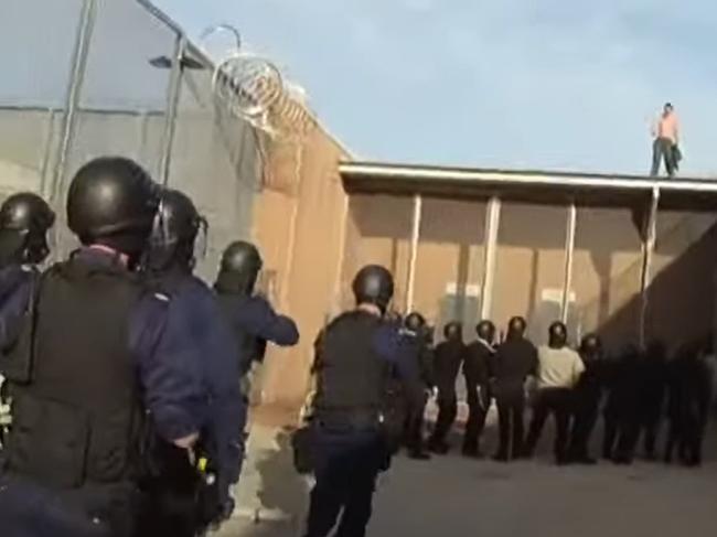 An inside look of a violent uprising inside Parklea Correction Centre, one of the NSW’s toughest jails. Picture: 7News