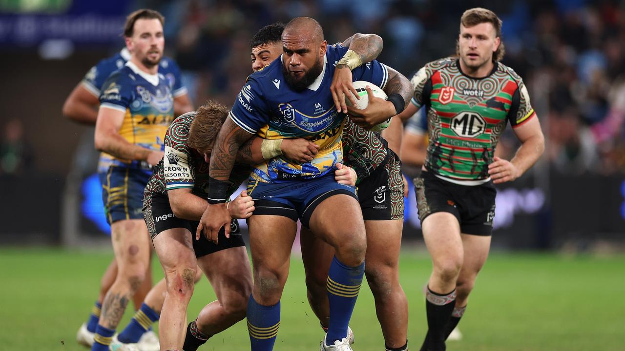 The Eels forwards were huge. Photo by Cameron Spencer/Getty Images