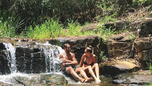 The pair enjoyed a very low-key honeymoon on the Gold Coast. Picture: Instagram