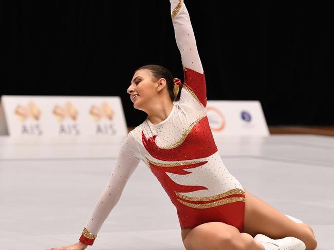 Samantha Haravitsidis performing at the national championships in May.