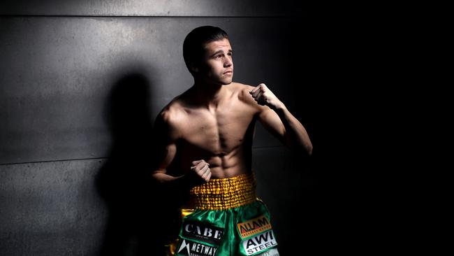 Portrait of Australian boxer Brock Jarvis. Picture. Phil Hillyard