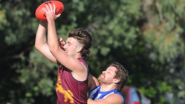 Palm Beach player Jonathan Croad Action in the QAFL match between Mt Gravatt and Palm Beach. Saturday June 12, 2021. Picture, Joh Gass