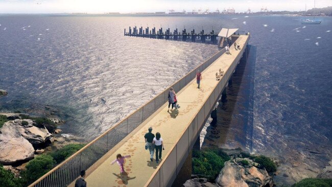 Artist impression of the La Perouse wharf.