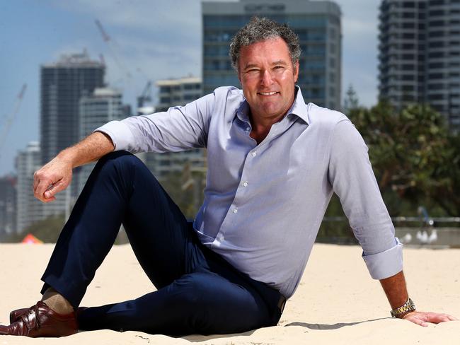 John Paul Langbroek has announced he will run for leadership of the LNP. Pictured at Surfers Paradise Beach. Pics Adam Head