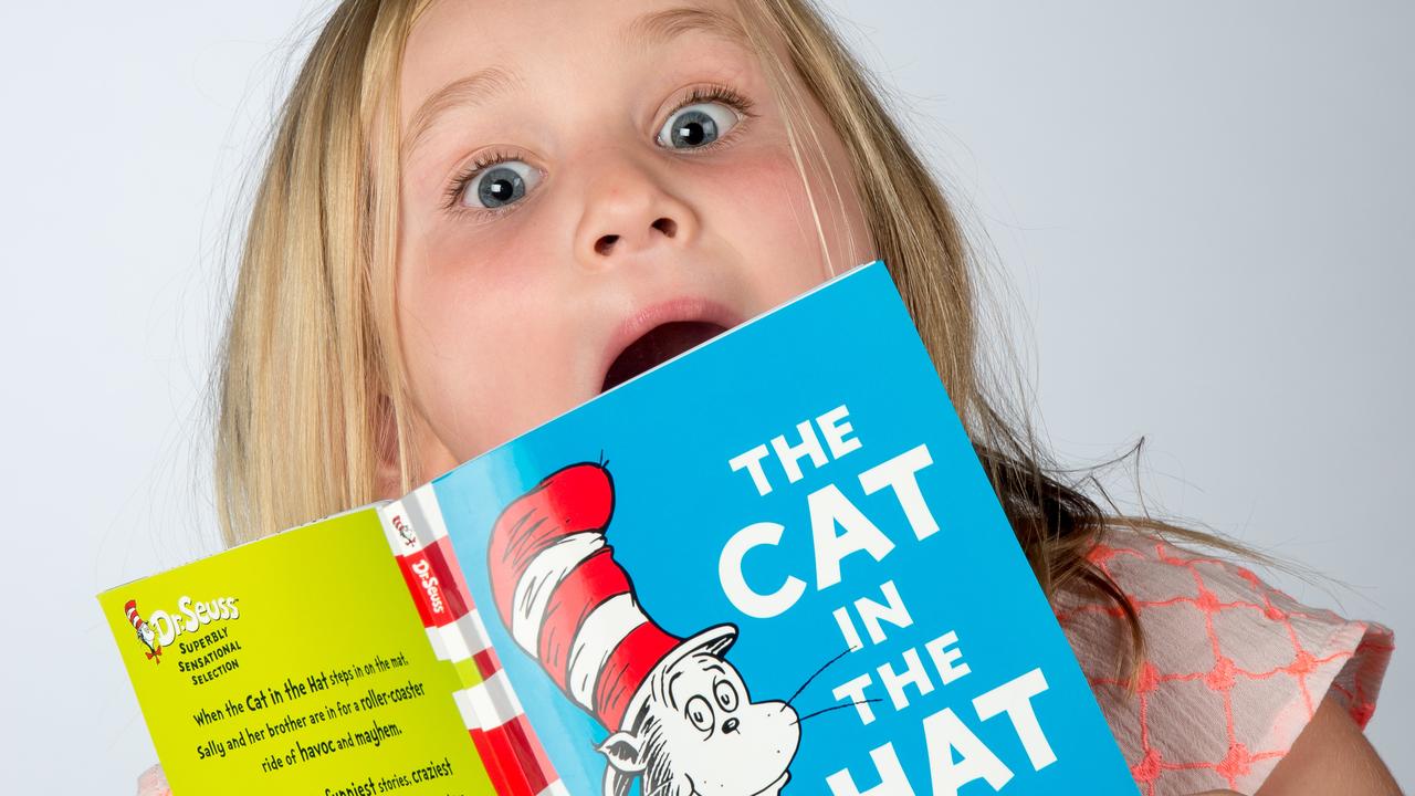 Chloe Sherar loves most Dr Seuss books but her mum always tries to explain the stories’ historical nature and how views had changed over time. Picture: Jay Town