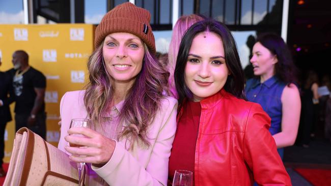 Nicoletta Sagripanti and Grace Curley at the Gold Coast Film Festival Women in Film Lunch for Gold Coast at Large. Picture, Portia Large.