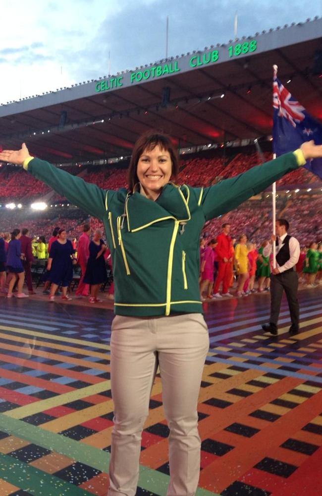 Meares soaks up the atmosphere at the opening ceremony.