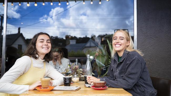 Cool cafe Ginger Brown in South Hobart is a popular haunt for lovers of coffee and great food. Picture: RICHARD JUPE