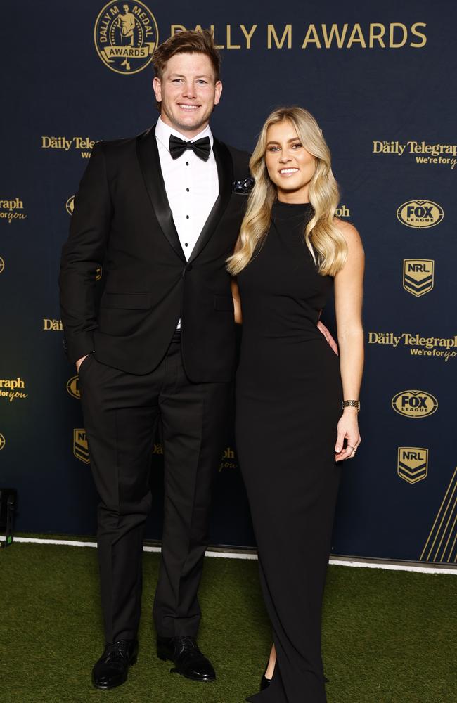 Harry Grant and Brooke Loiero on the red carpet at the 2024 Dally M Awards. Picture: Jonathan Ng