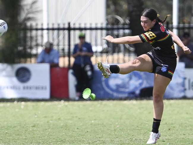 CANBERRA, AUSTRALIA, NewsWire Photos. MARCH 9, 2024: Westpac Tarsha Gale Cup - NSWRL Junior Reps Round Six Canberra Raiders vs Penrith Panthers at Raiders Belconnen in Canberra. Picture: NCA NewsWire / Martin Ollman