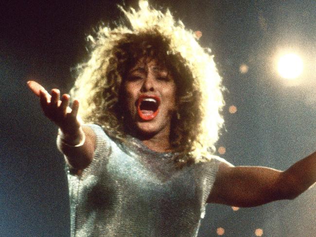 Tina Turner performs on stage at Ahoy, Rotterdam, Netherlands, 4th November 1990. (Photo by Rob Verhorst/Redferns)