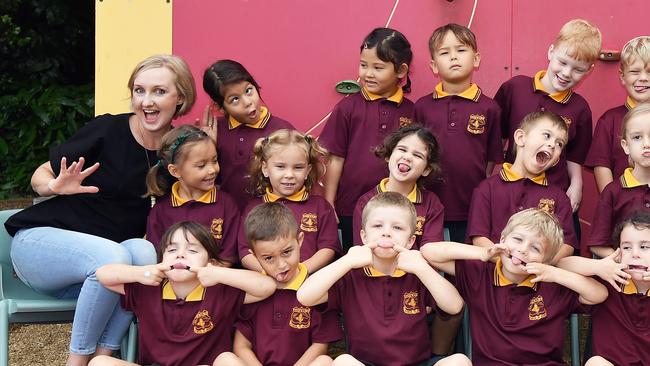 FUNNY FACES: Buderim Mountain State School Prep. Picture: Patrick Woods.