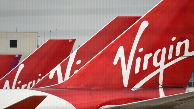 Virgin Atlantic planes at Manchester Airport. Picture: AFP