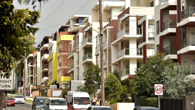 Rapid development: The new medium density housing near Epping town centre. (AAP IMAGE / Troy Snook)