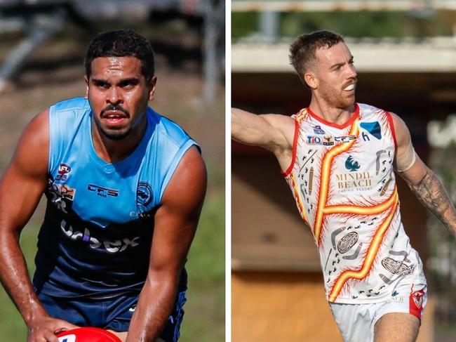 Bradley Stokes for the Darwin Buffaloes and Liam Odea for Waratah in the 2024-25 NTFL season.