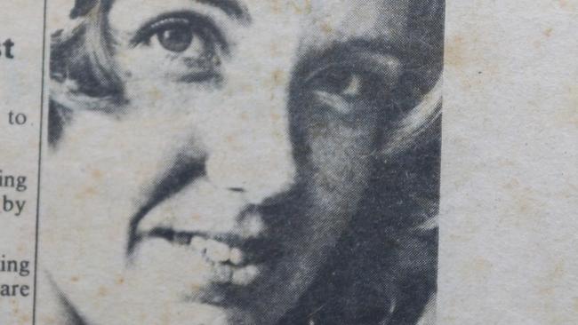 A photo of Margaret Rosewarne from a newspaper at the time of her murder.