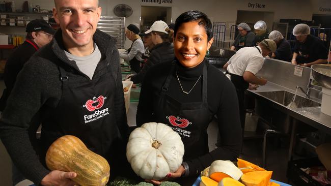 Marcus Godinho and Feed Appeal CEO Katherine Gokavi-Whaley. Picture: Stuart Milligan