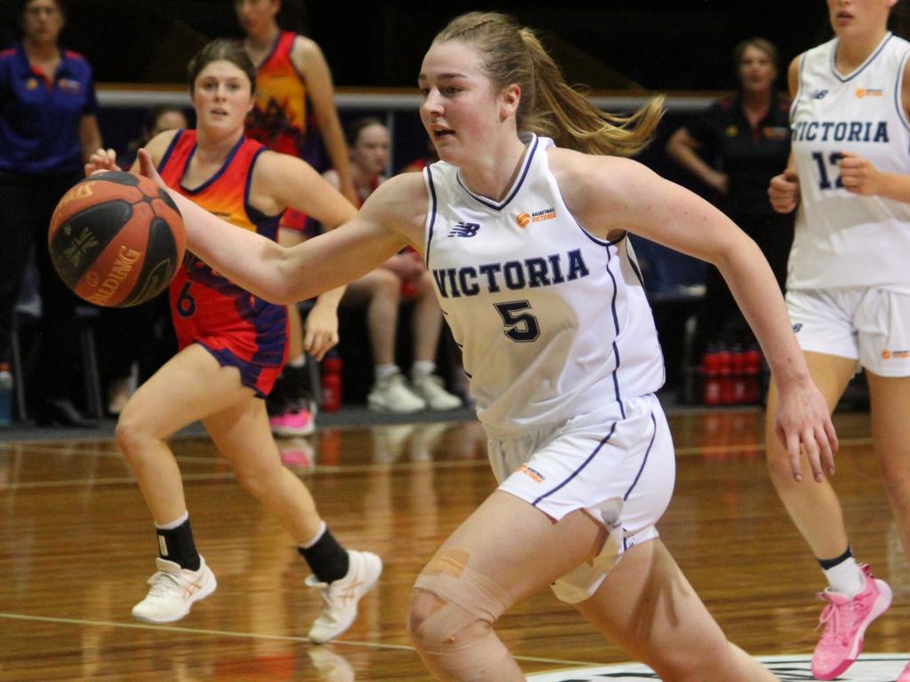 Victoria's Lily Carmody during the Under-20 National Championships in Geelong. Picture: Lachlan Hannah