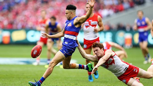 Jason Johannisen proved hard to catch for the Swans. Picture: Tim Carrafa