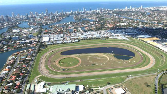 An aerial shot of the Gold Coast Turf Club from 2004.