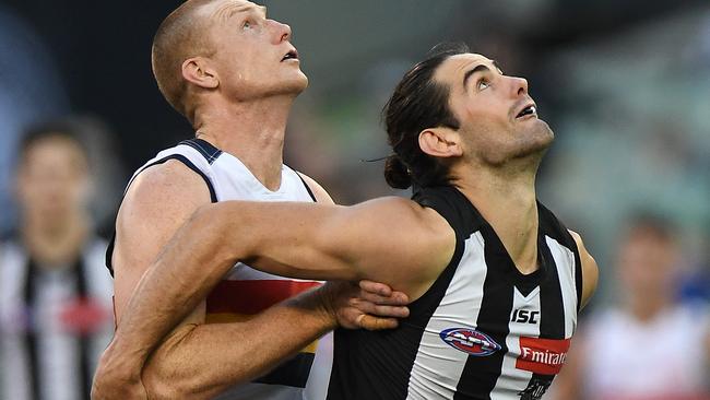 Collingwood ruckman Brodie Grundy is expected to re-sign soon. Picture: AAP