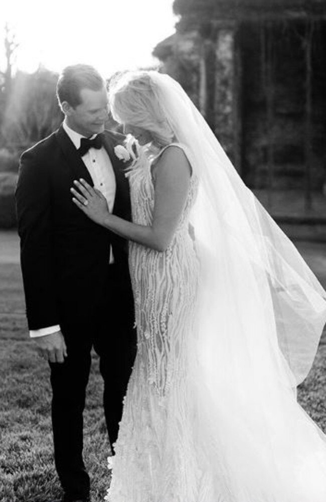 Steve Smith posted this photo to social media on his wedding day in September.