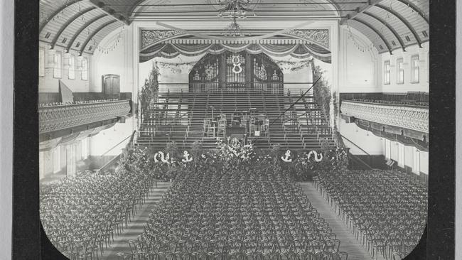 The interior of Launceston's Albert Hall, taken some time before 1939. Picture: Tasmanian Archives