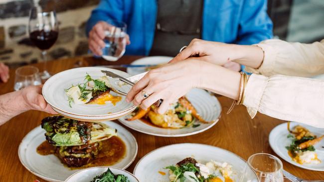 Some of the share platters at Fino Seppeltsfield, Barossa, South Australia. Picture: Josie Withers