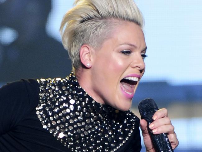 Pink performs to a full house during the first of her 18 concerts in Melbourne at Rod Laver Arena
