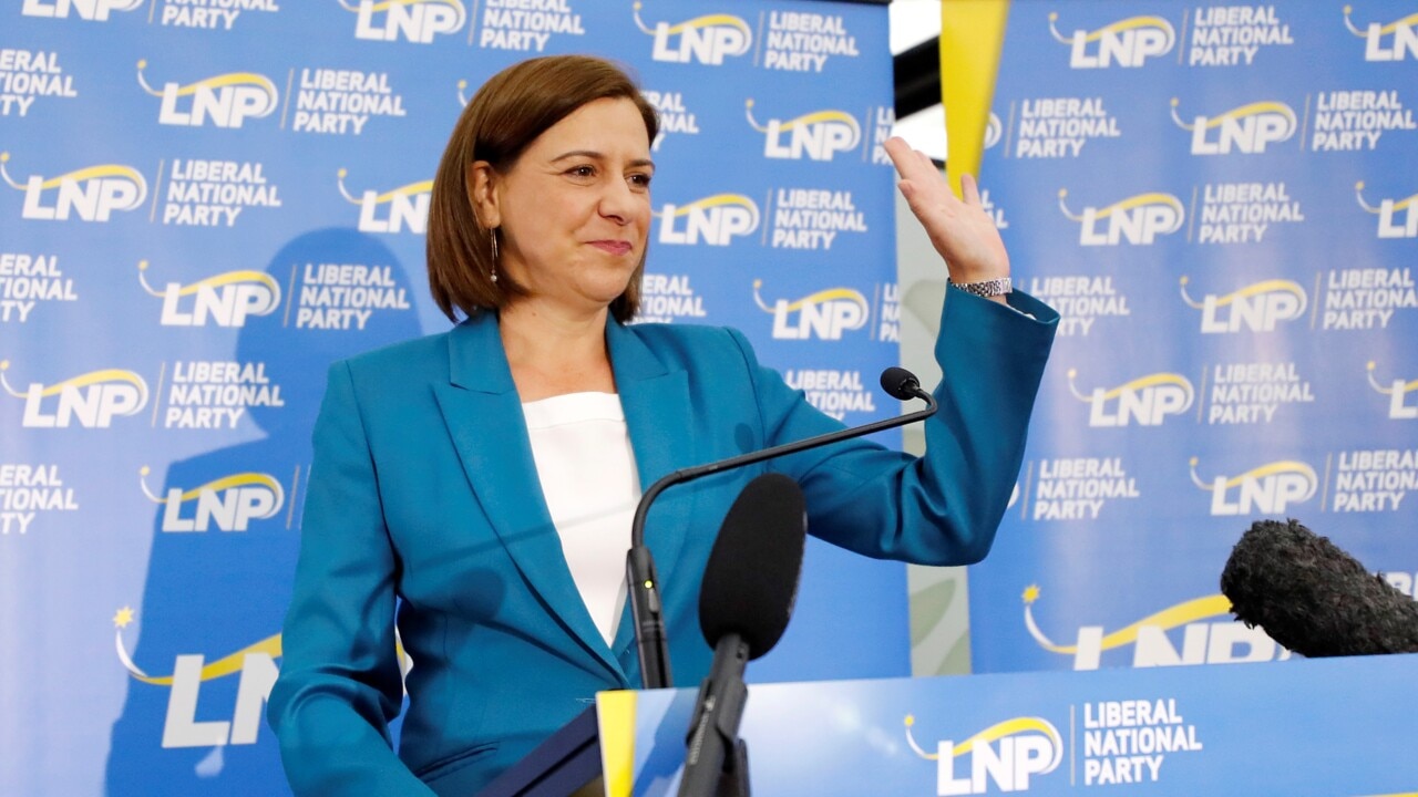 Deb Frecklington concedes defeat following a Labor victory