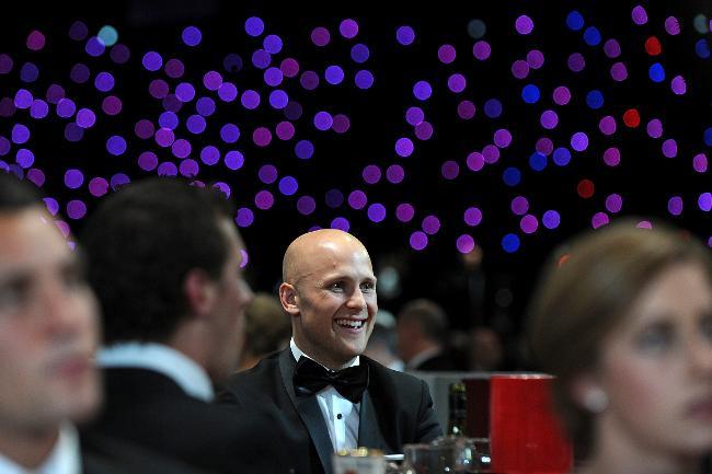 Gary Ablett enjoying the night. Picture: Michael Dodge