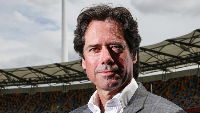 AFL chief executive Gillon McLachlan says he has been vaccinated. Picture: Sarah Reed