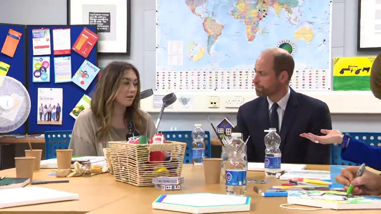 Prince William visits homelessness project in Belfast