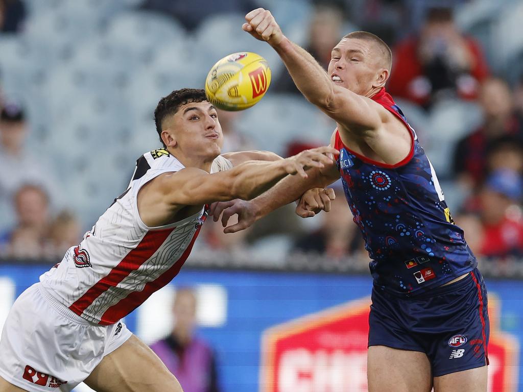 Tomlinson played 45 matches for the Demons after 140 with GWS. Picture: Michael Klein