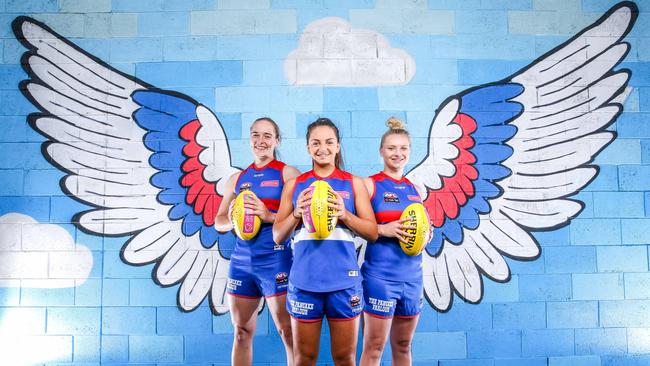 The new pups on the block (from L-R): Isabel Huntington, Monique Conti and Daria Bannister. Picture: Tim Carrafa