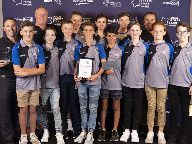 Rouse Hill Rams under-14 boys team claimed the Young Sporting Spirit-Team award. Picture: Matthew Vasilescu