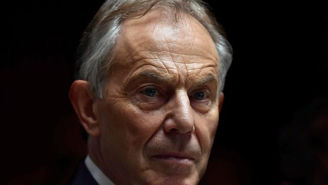 Former British Labor Prime Minister Tony Blair laments the ‘gaping hole in the governing of Britain where new ideas should be’. Picture: Getty Images