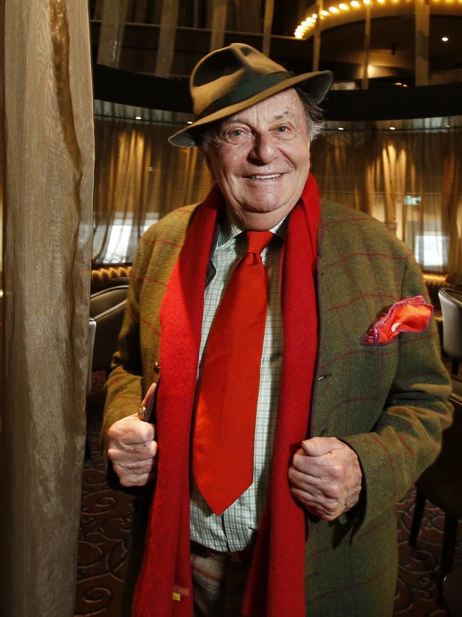 Comic great Barry Humphries, whom Hannah Gadsby has called an ‘inhumane dick biscuit’. Picture: David Caird