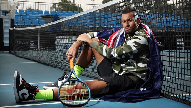 Nick Kyrgios is primed for an Australian Open assault, says Lleyton Hewitt. Picture: Tim Hunter.