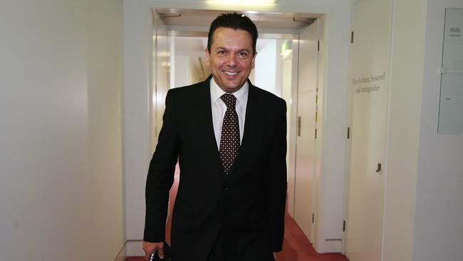 Senator Nick Xenophon has moved to block the cuts to welfare, angering the treasurer. Picture Kym Smith