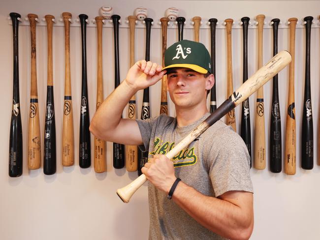 Gold Coast 17yo Max Durrington has signed with the Oakland Athletics in the Major Leagues in the USA. Picture Glenn Hampson