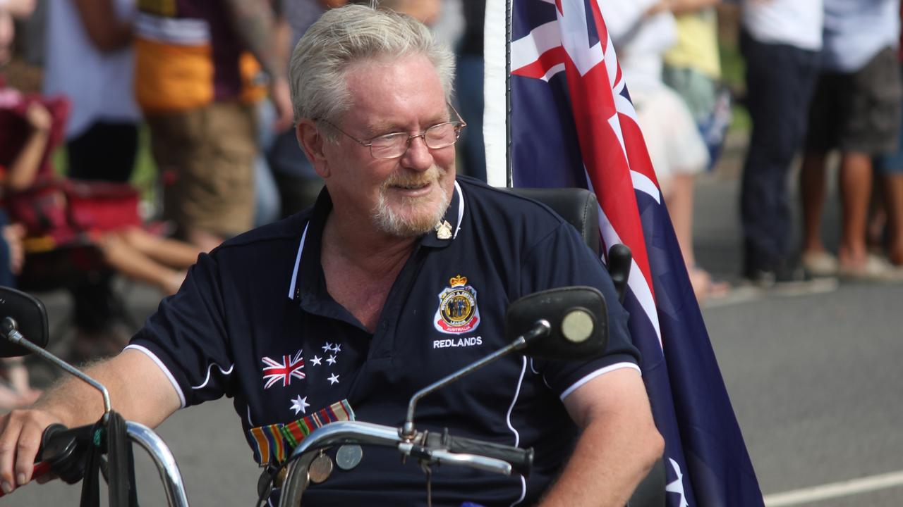 Veterans waved to crowds of onlookers in Cleveland who gathered today to remember the fallen. Picture Andrea Macleod