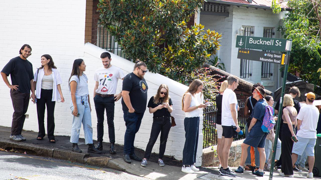 Queues for rental inspections are common sights across the country. Picture: Chris Pavlich/The Australian