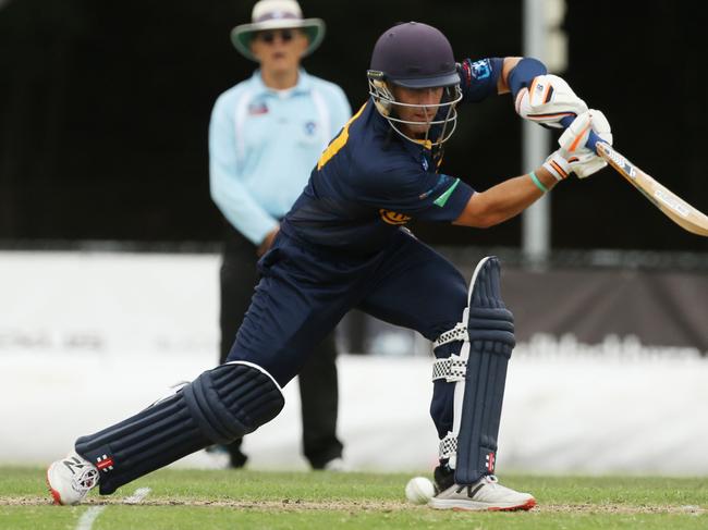 VSDCA 2021-22: Mt Waverley v StrathmoreStrathmore Batsman Chris Williams in action.Picture: Stuart Milligan