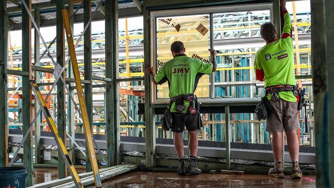 Bringing inflation back towards the Reserve Bank’s 2.5 per cent target is proving proved harder than expected, thanks in no small part to quickly rising construction costs. Picture: Getty Images