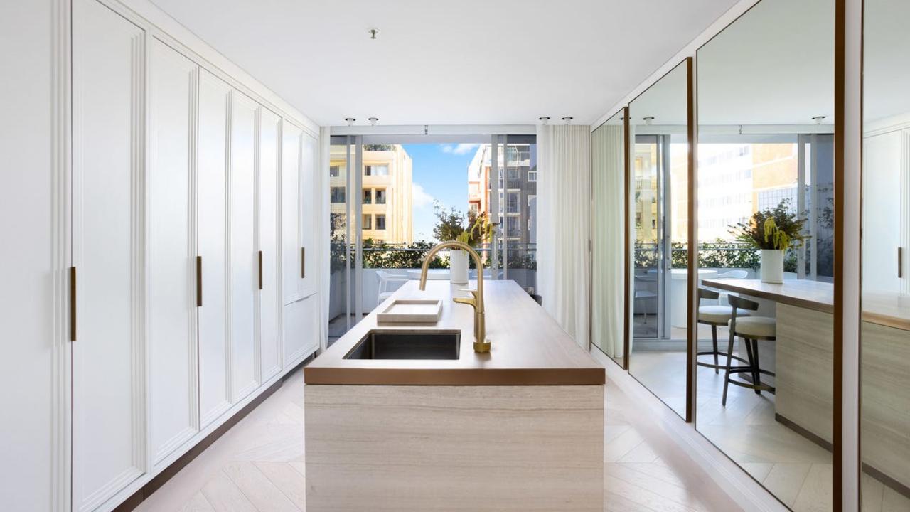 The streamlined and elegant kitchen.